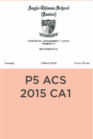 P5 ACS 2015 CA1 solutions