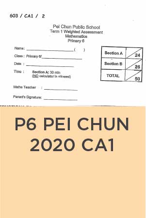 P6 Pei Chun 2020 CA1 solutions