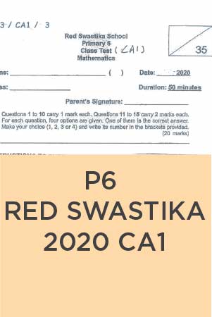 P6 Red Swastika 2020 CA1 solution