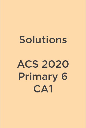 Solution ACS 2020 P6 CA1