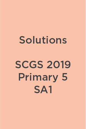 Solution SCGS 2019 P5 SA1